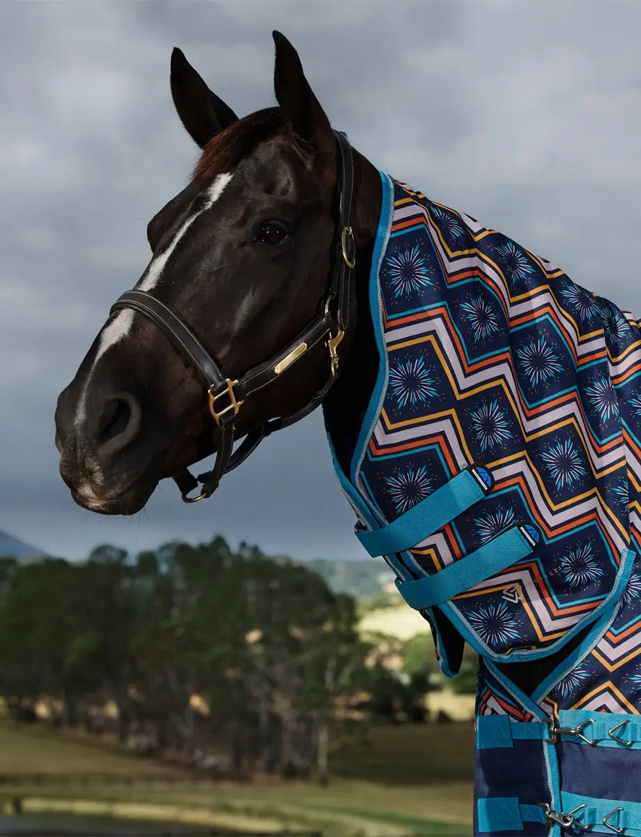 Weatherbeeta Comfitec Essential Turnout Combo Cover Lite Plus - 50g Sedona Star Print