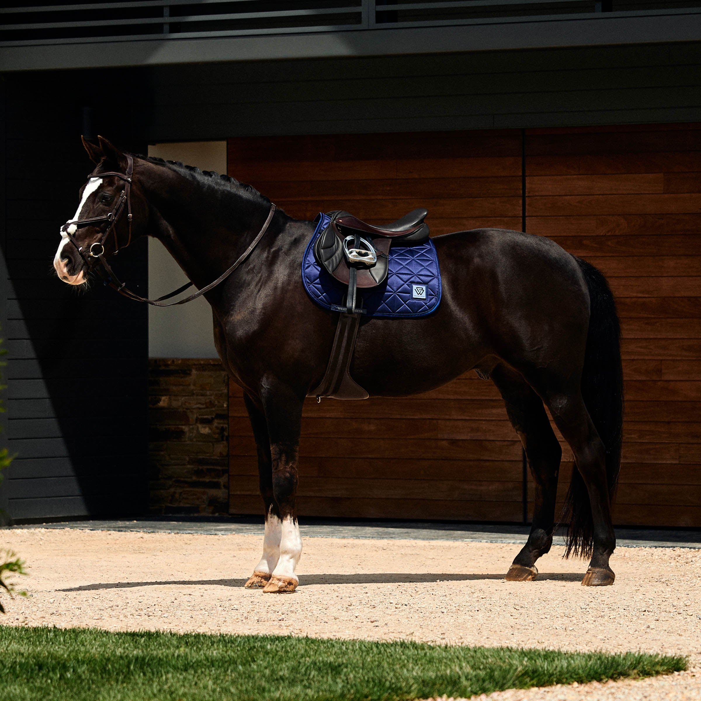 Weatherbeeta Satin Luxe Air-Tec Euro Jump Shaped Saddle Pad
