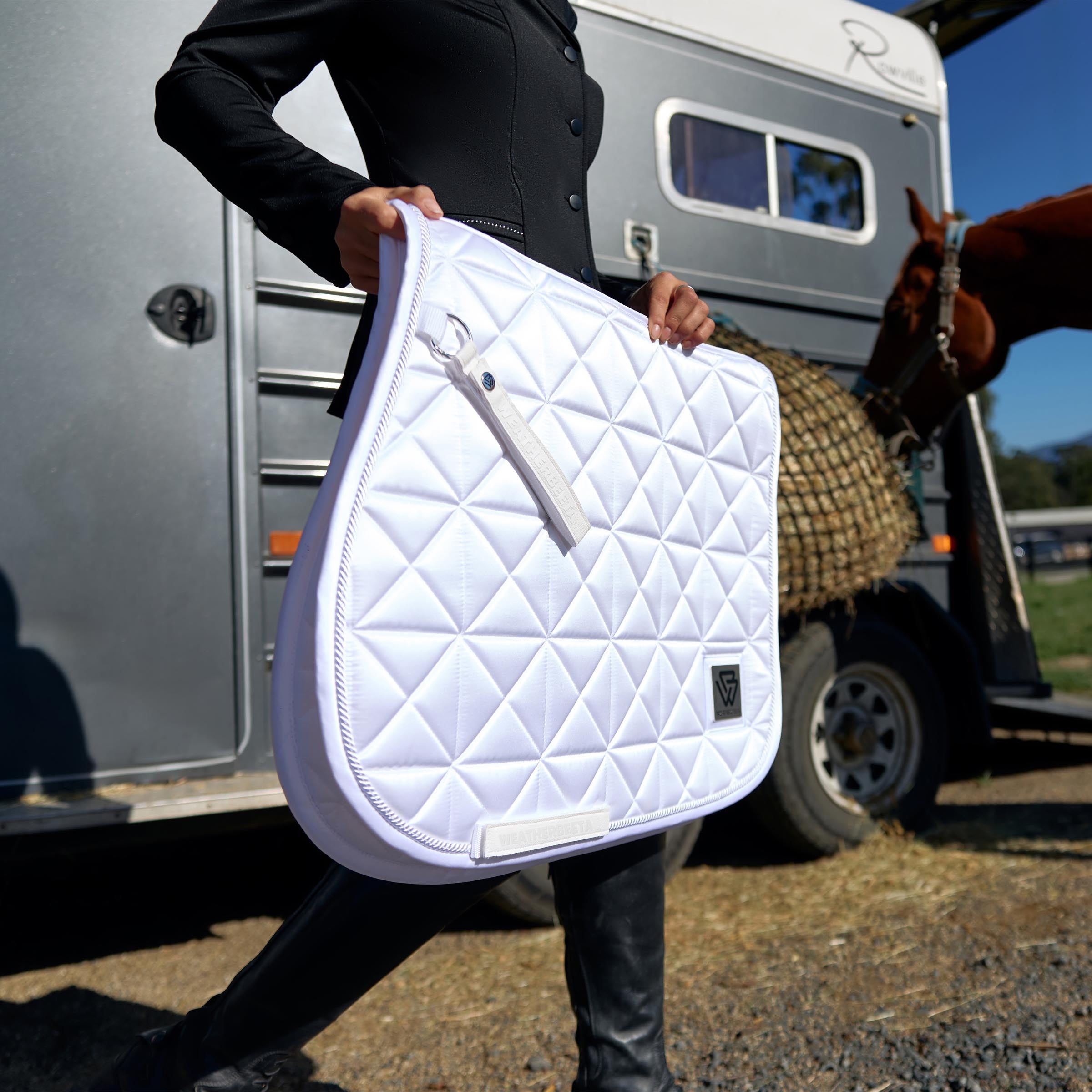 Weatherbeeta Satin Luxe Air-Tec Euro Jump Shaped Saddle Pad