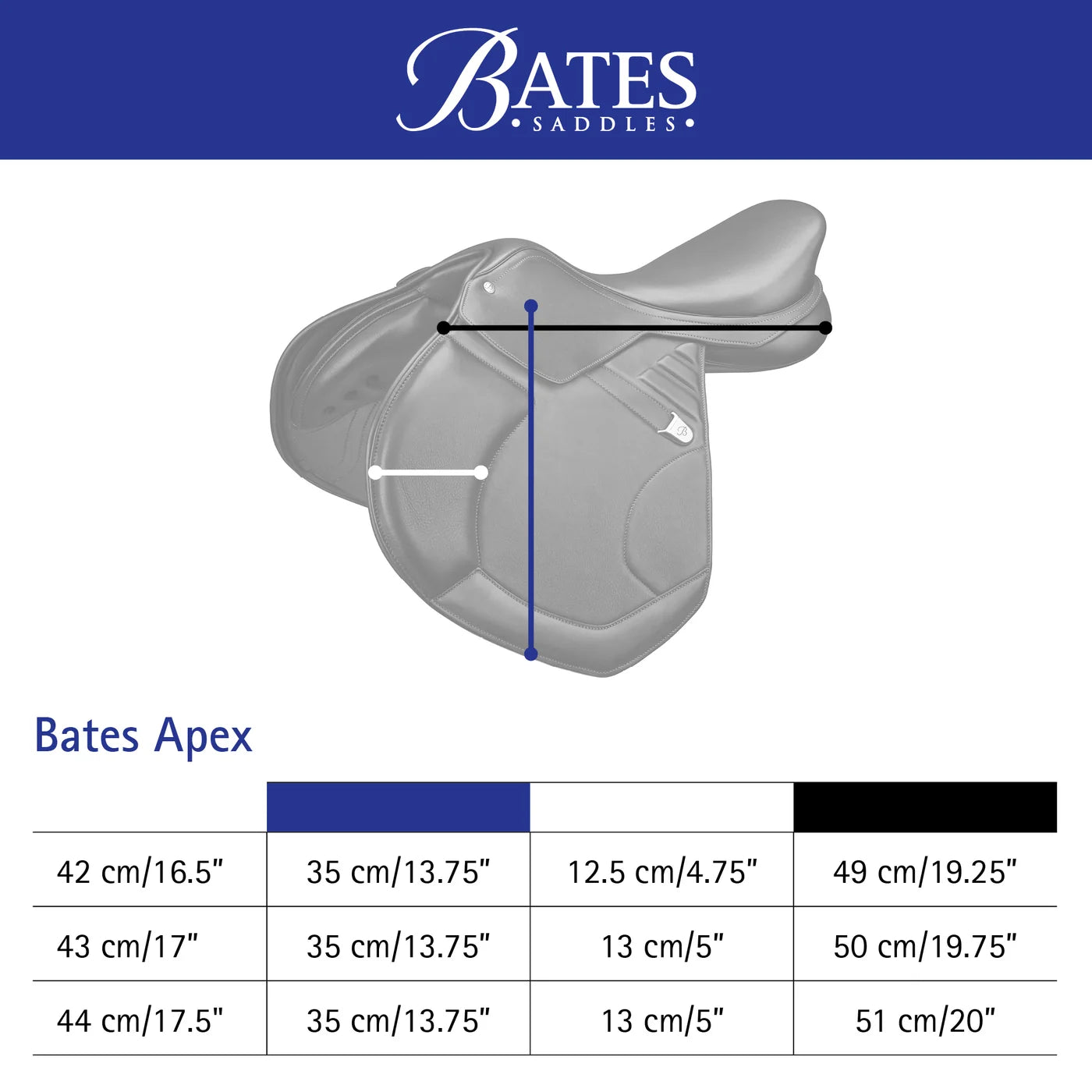 Bates Apex Jump Saddle