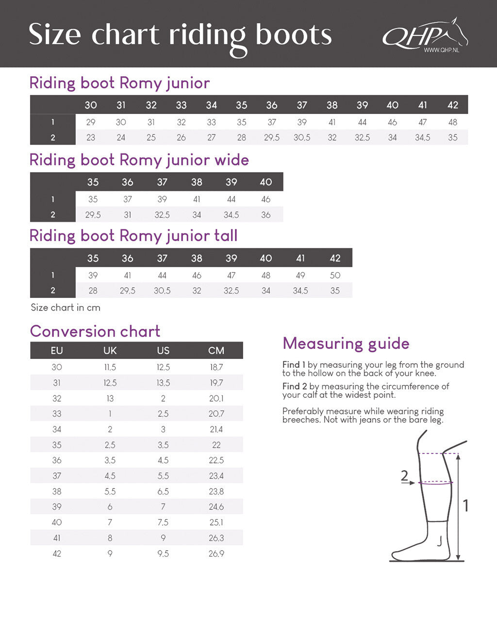 Romy Junior Long Riding Boot - Wide