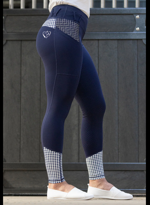 Bare Equestrian Performance Tights - Navy