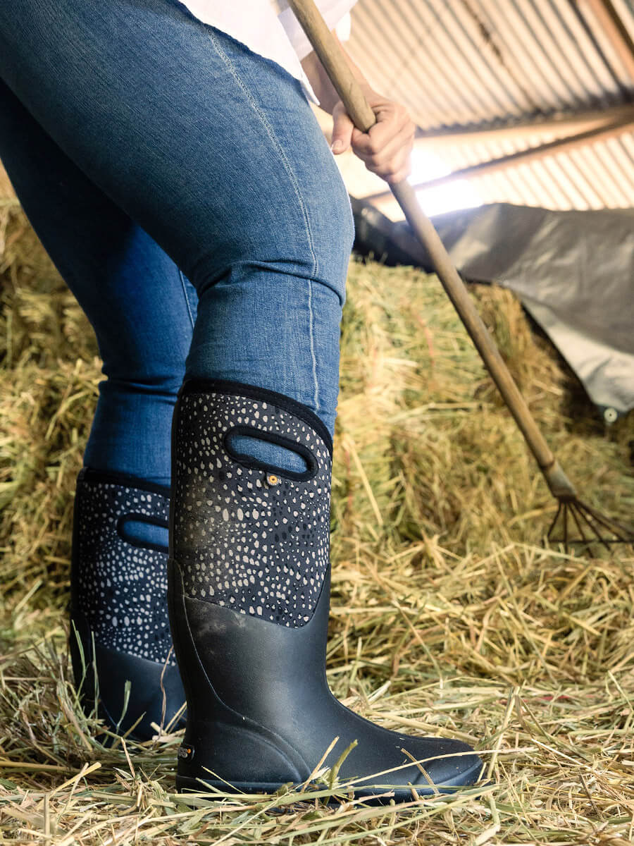 Womens Wide Leg Wellington Boots Bogs Women's Classic Tall