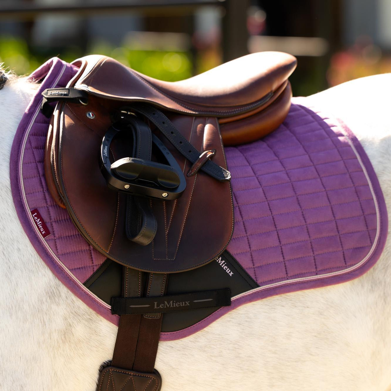 LeMieux Mini Suede Close Contact Square Saddle Pad - SS26