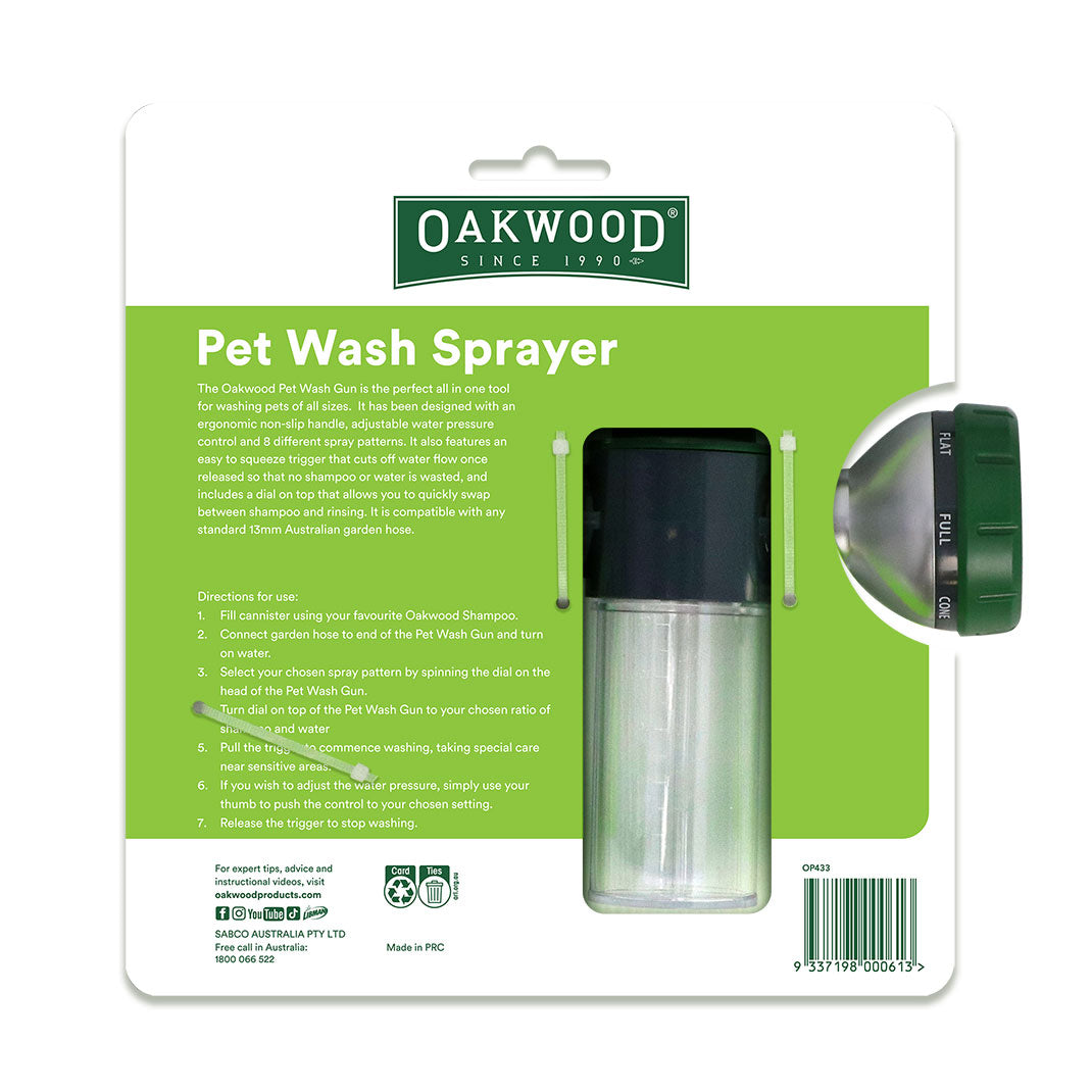 Oakwood Pet Wash Sprayer