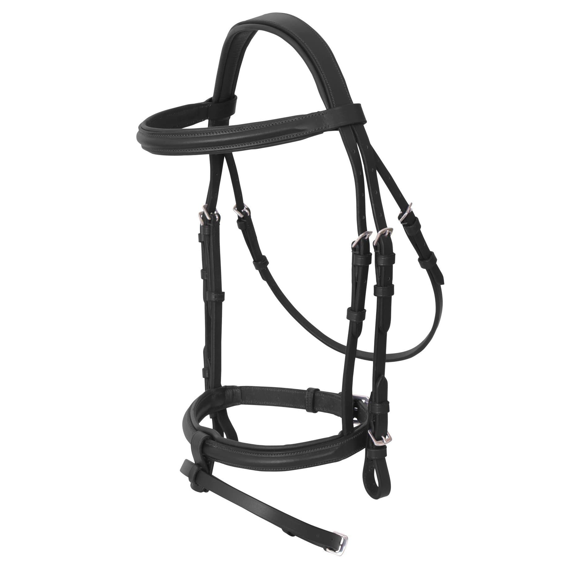Platinum Shaped Head Raised Padded Bridle