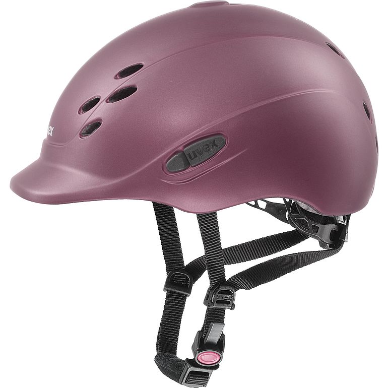 Red Taggable - Uvex Onyxx Kids Riding Helmet - Mat