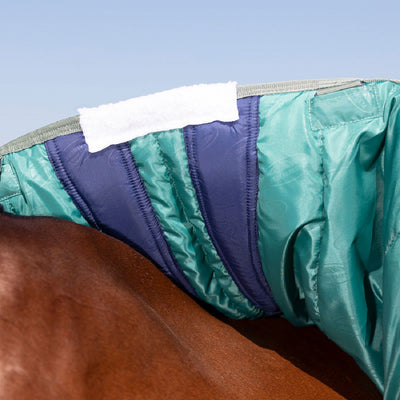 Weatherbeeta ComFiTec Plus Dynamic II Combo Neck Cover Medium/Lite - Abstract Floral