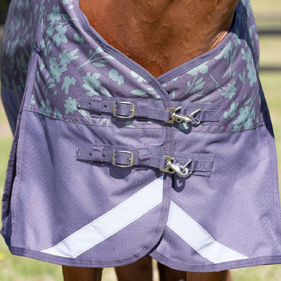 Weatherbeeta ComFiTec Plus Dynamic II Combo Neck Cover Medium/Lite - Abstract Floral