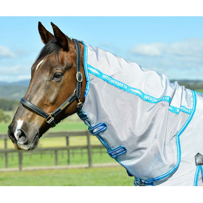 Weatherbeeta ComFiTec Hexi Shield Combo Cover - Silver/Teal Blue