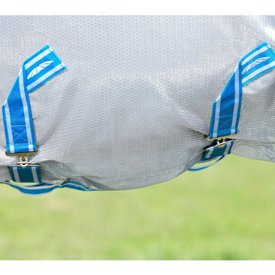 Weatherbeeta ComFiTec Hexi Shield Combo Cover - Silver/Teal Blue