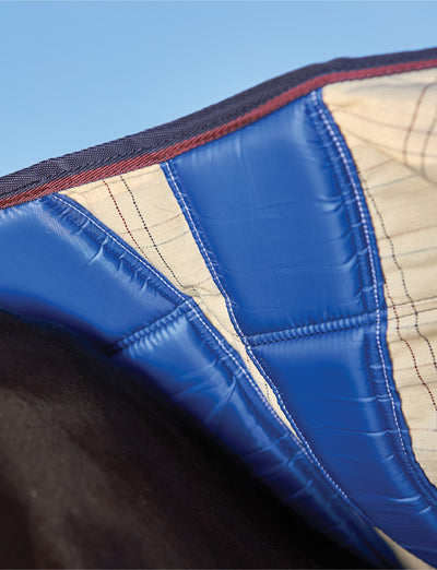 Weatherbeeta Cotton Summer Sheet - Scrunch Combo Beige/Navy/Burgundy