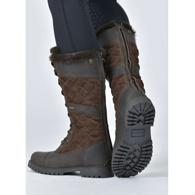 Dublin Yukon Quilt Boots - Chocolate Brown
