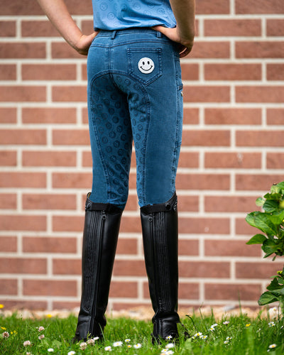 QHP Riding Tights Junior Full Grip - Rosalynn