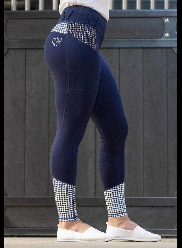 Bare Equestrian Adult Performance Tights - Navy