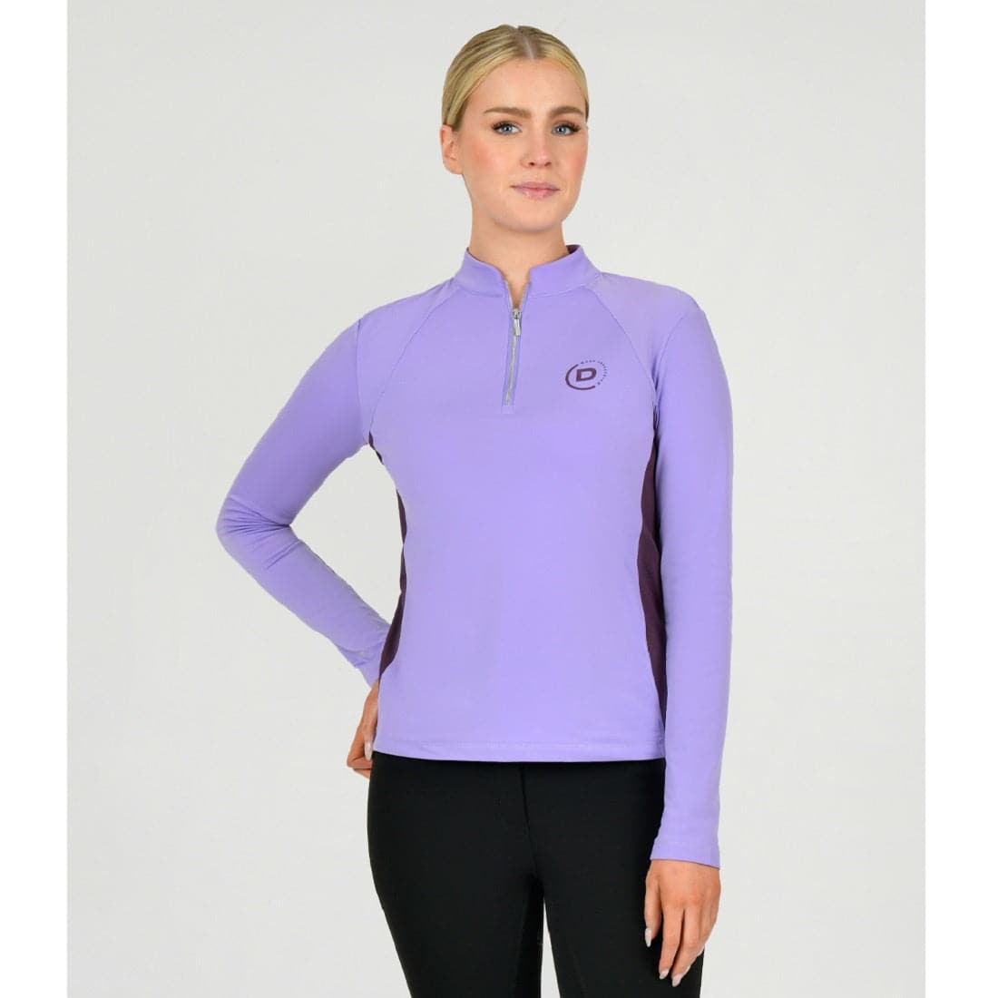 Dublin Sadie Panel Detail Long Sleeve Riding Top