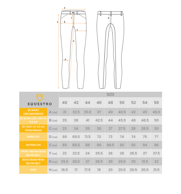 Equestro Aria Men's Slim Fit Full Seat Breeches