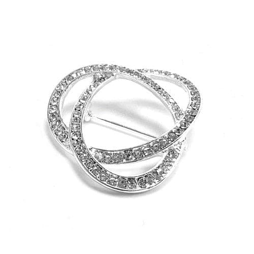 Infinity Stockpin - Silver/Crystal