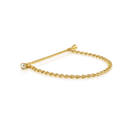 Equetech Crystal Showing Collar Pin and Chain