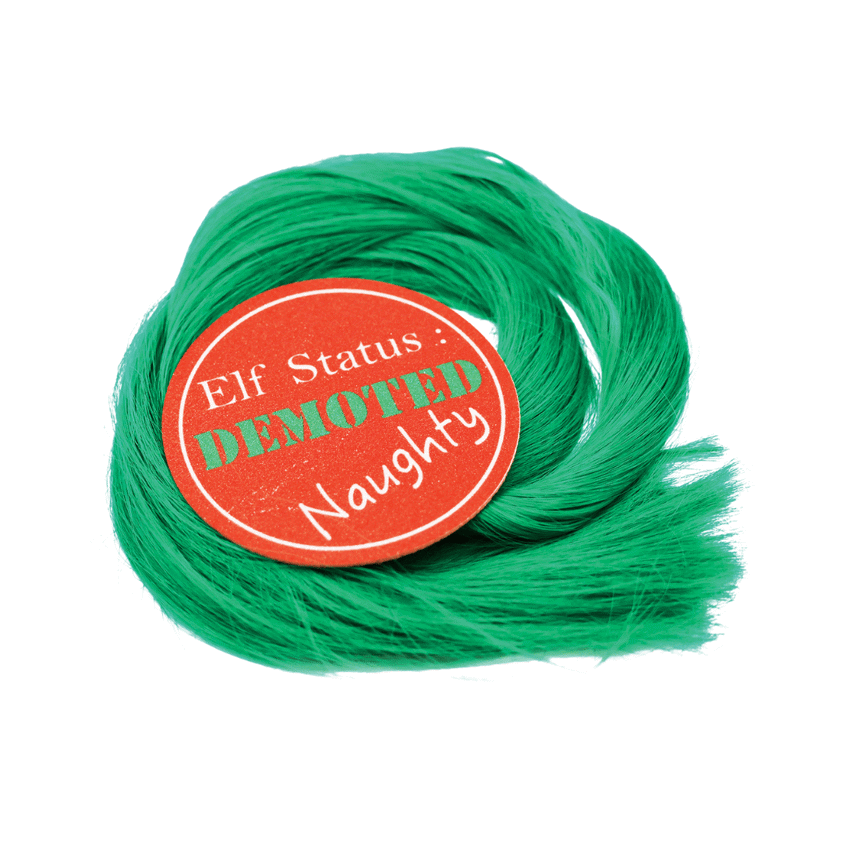 Equetech Green Cheeky Elf Festive Christmas Tail Tassel