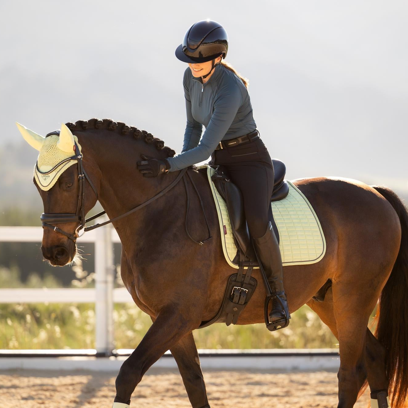 LeMieux Suede Dressage Square Saddle Pad - SS26