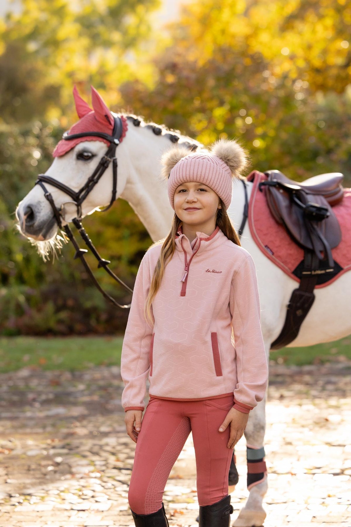 LeMieux Mini Maggie Heart Fleece Top