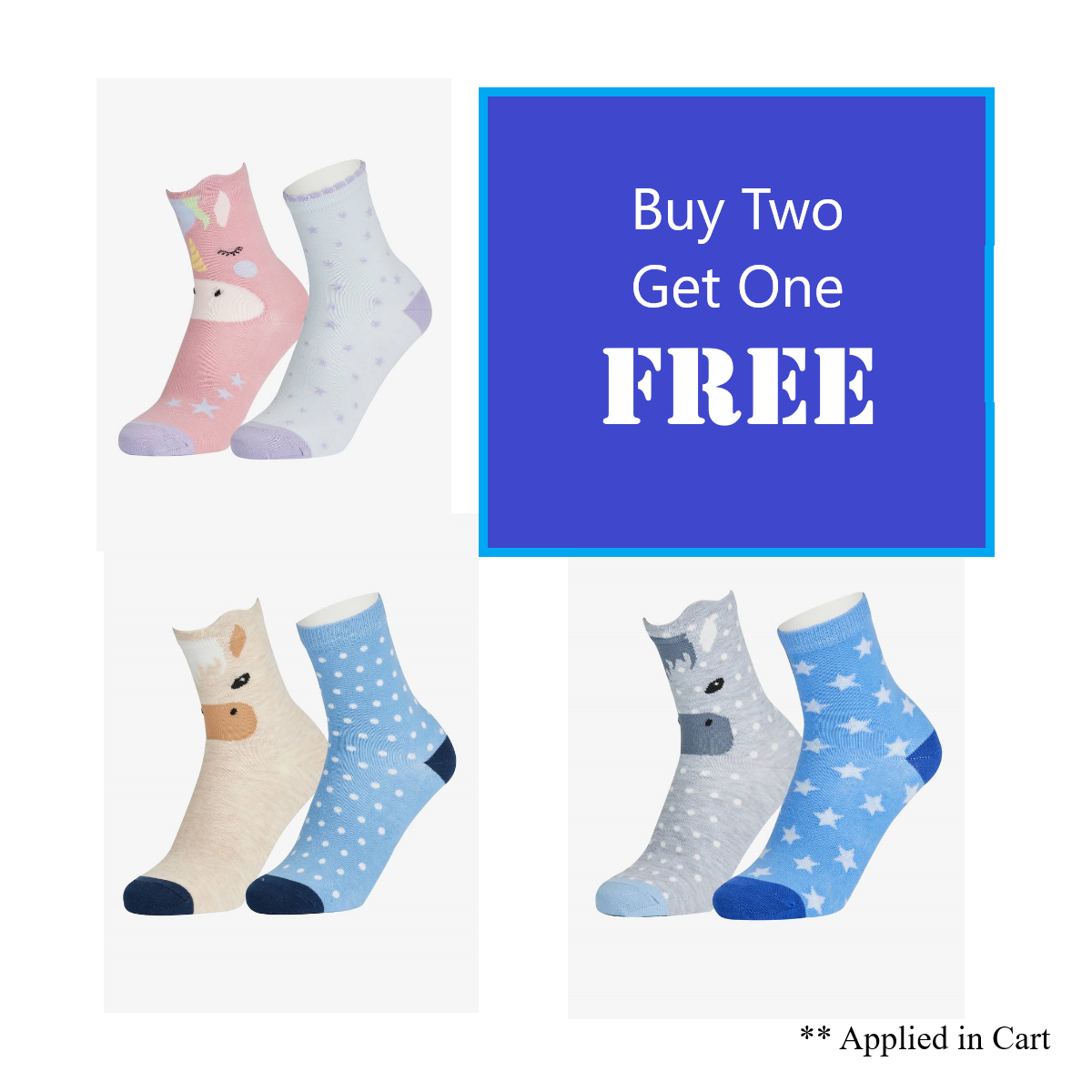 LeMieux Mini Character Socks 2 Pack