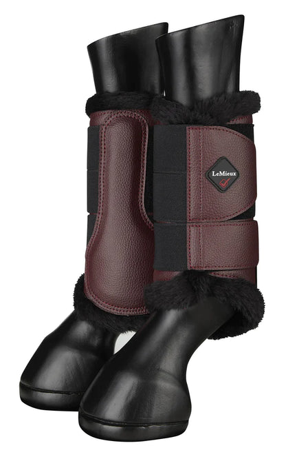 LeMieux Fleece Edge Mesh Brushing Boots