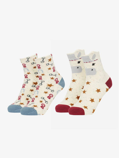 LeMieux Mini Character Socks - 2Pack - AW24