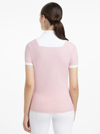 LeMieux Sophia Short Sleeve Pleated Show Shirt - Blossom