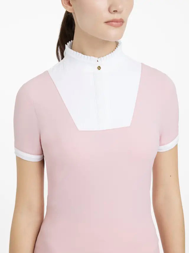 LeMieux Sophia Short Sleeve Pleated Show Shirt - Blossom