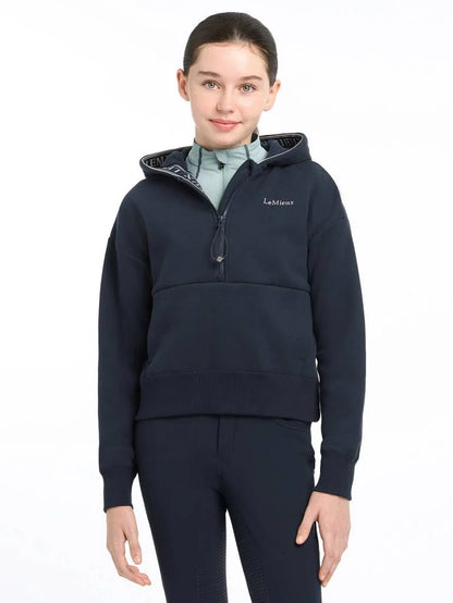 LeMieux Young Rider Hettie Half Zip Hoodie - Navy