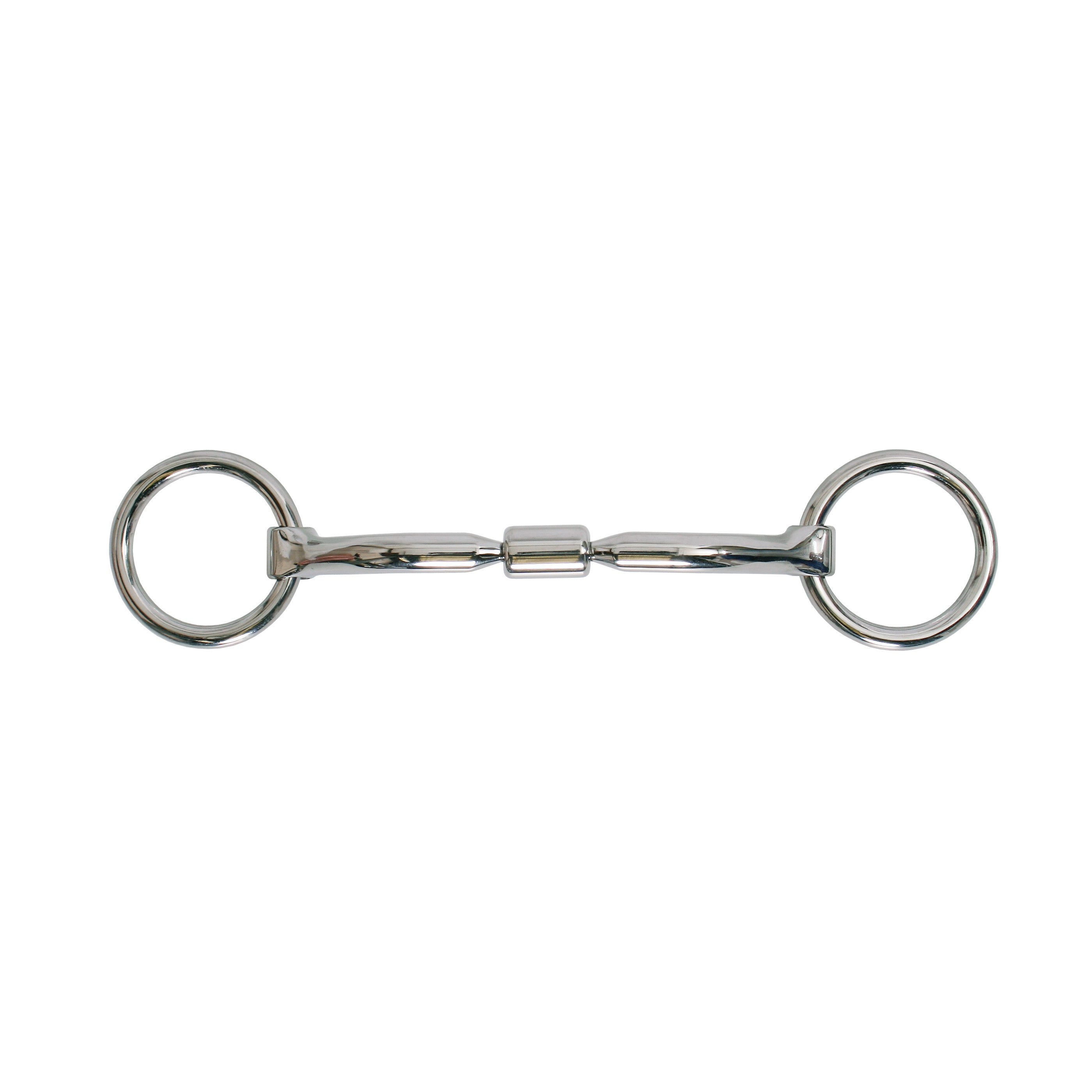 Platinum  Loose Ring Snaffle Bit With Roller - 2" Ring