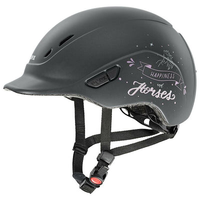 Uvex Kidoxx Dekor Riding Helmet - Happiness & Horses