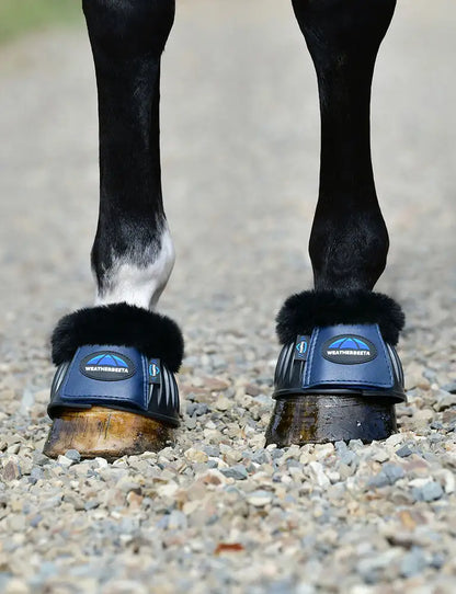 Weatherbeeta Tough-Tec Prime Fleece Trim Rubber Bell Boots