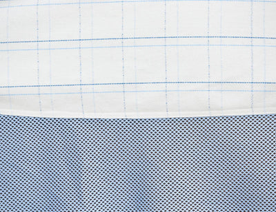 Weatherbeeta Breeze Combo Scrunch Neck II Summer Cover - White/Blue /Lemon