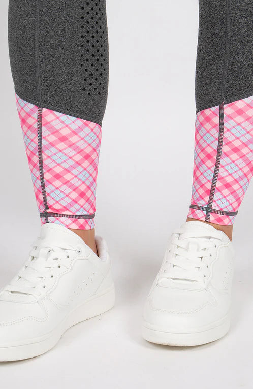 Bare Equestrian Performance Riding Tights - Grey Roseberry