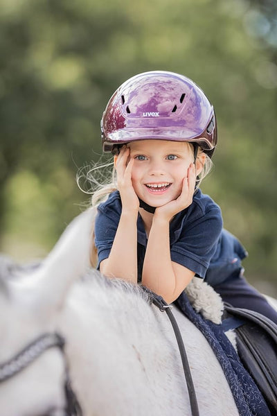 Uvex Kidoxx Shiny Kids Helmet - Burgundy