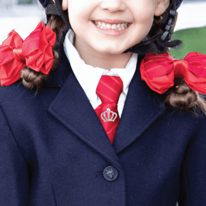 Equetech Gold Crystal Crown Tie Pin