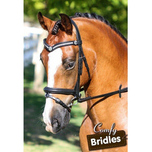FF Comfy 3 Row V with Shields Snaffle Bridle