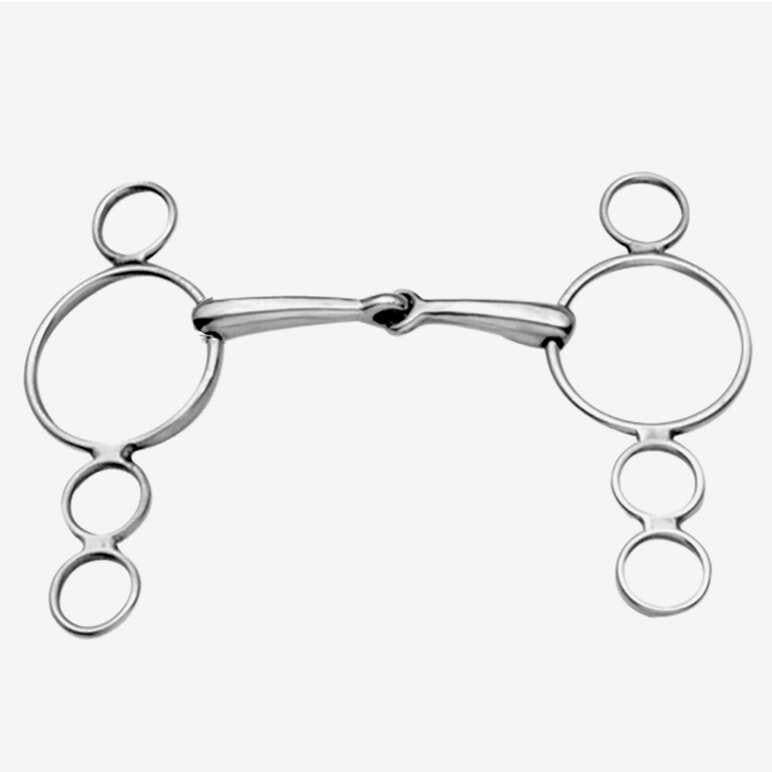 Korsteel Dutch Gag Bit - 3 Rings