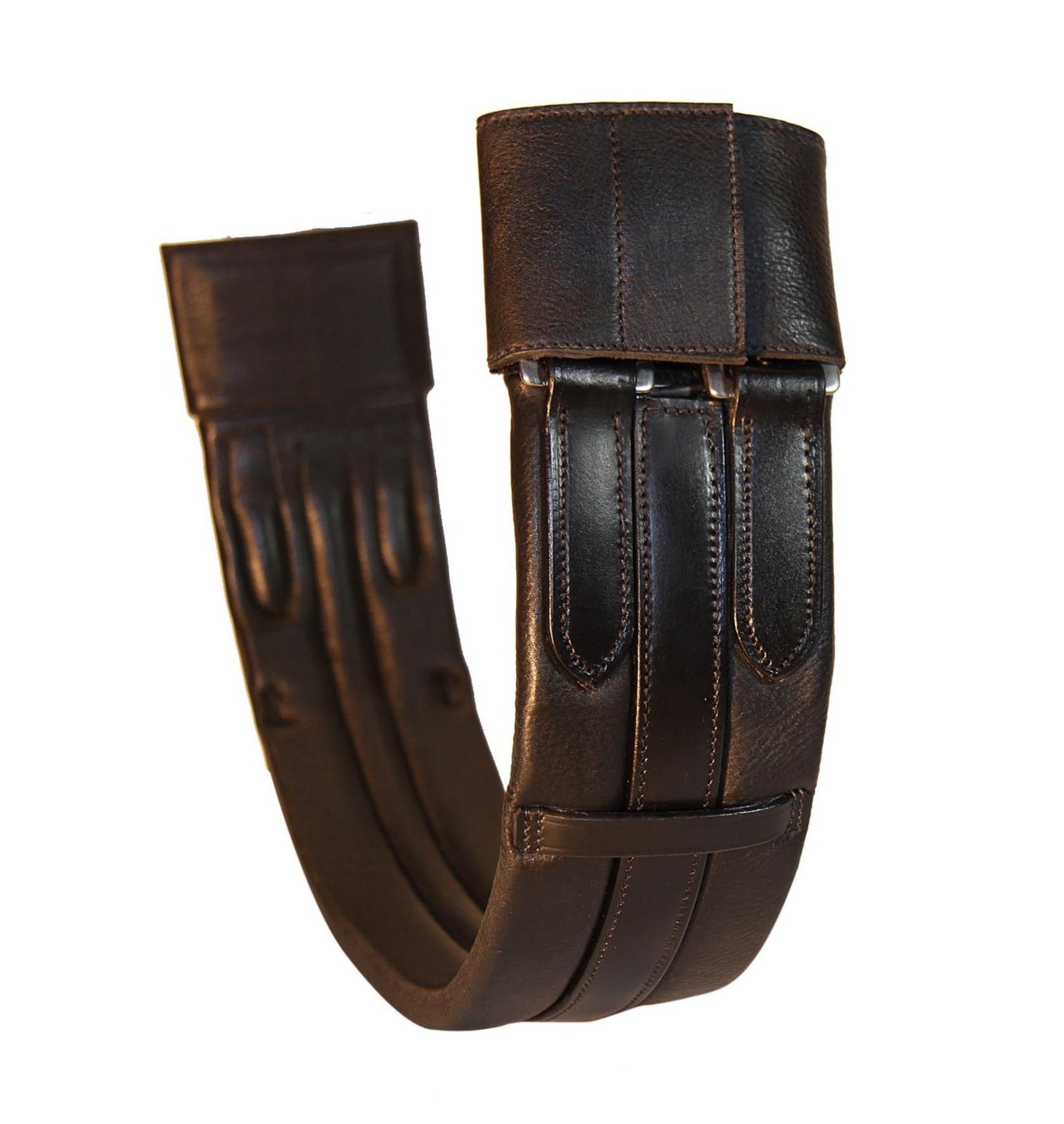 WHE Luxury Leather Padded Show Girth