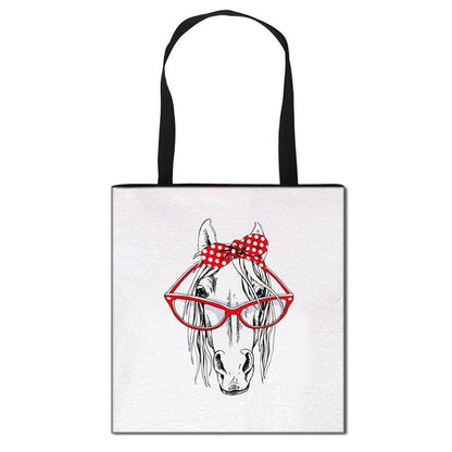 Canvas Shopper Crazy Print Bag