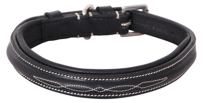 Cavallino Fancy Stitched Leather Dog Collar