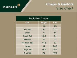 Dublin Evolution Rear Zip Chaps