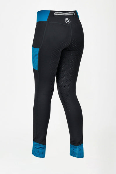 Dublin Power Performance Mid Rise Colour Block Kids Tights - W23