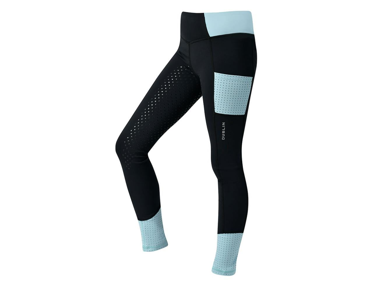 Dublin Power Performance Rise Colour Block Kids Tights