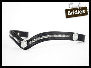 FF Comfy 3 Row V with Shields Snaffle Bridle