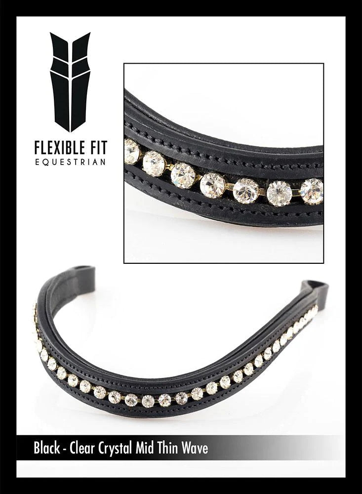 Flexible Fit Clear Crystal Mid Wave Browband