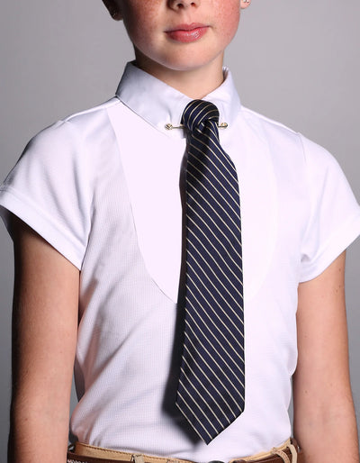 Giddy Up Girl Childs UNISEX Pony Club White Collared Show Shirt